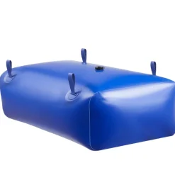 VEVOR Water Storage Bladder, 142.7 Gal Collapsible Water Storage Bag, Wear-Resistant 1000D PVC Soft Waters Bag, Leakproof Camping Tank Containers for Garden Irrigation RV Emergency Use, Blue