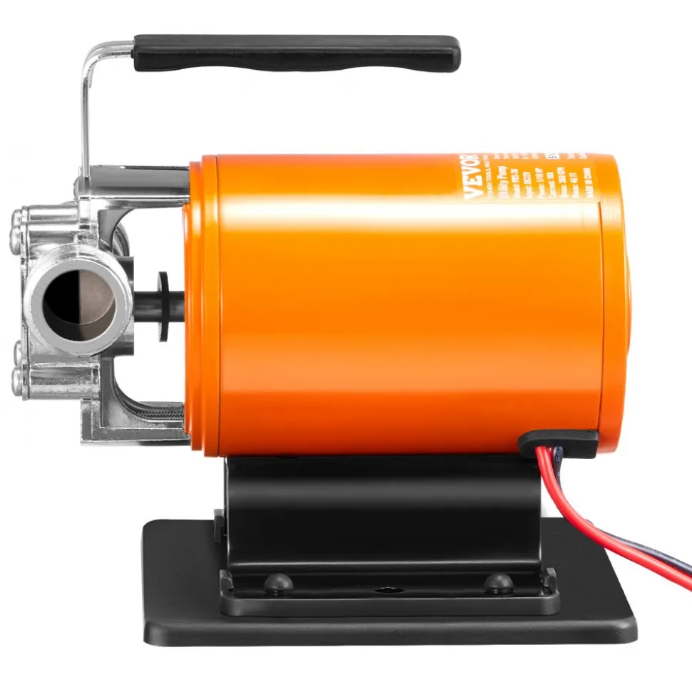 VEVOR Water Transfer Pump, 12V DC 360 GPH 1/10HP, Portable Electric Utility Pump with 6 ft Suction Hose Kit, Impeller, Suction Strainer, for Garden, Rain Barrel, Pool, Pond, Hot Tub, Aquarium Draining