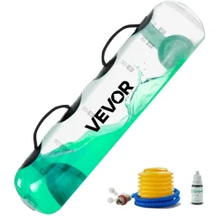 VEVOR Water Weights Aqua Bag, Large Aqua Bags for Workout, 70 lbs Adjustable Portable Stability Fitness & Full Body Exercise Equipment, for Strength Core and Balance Training, Home Gym Exercise, Clear