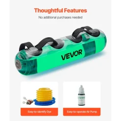 VEVOR Water Weights Aqua Bag, Large Aqua Bags for Workout, 50 lbs Adjustable Portable Stability Fitness & Full Body Exercise Equipment, for Strength Core and Balance Training, Home Gym Exercise, Clear