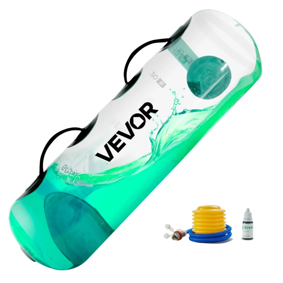 VEVOR Water Weights Aqua Bag, Large Aqua Bags for Workout, 50 lbs Adjustable Portable Stability Fitness & Full Body Exercise Equipment, for Strength Core and Balance Training, Home Gym Exercise, Clear