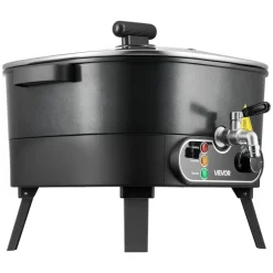 VEVOR Wax Melter for Candle Making, 6.3 Qts, Fast and Even Heating, with Easy Pour Spout and Temperature Control, Grooved Base for Non-Stick and Smooth Flow, Wax Melting Pot for Making Candles Soaps