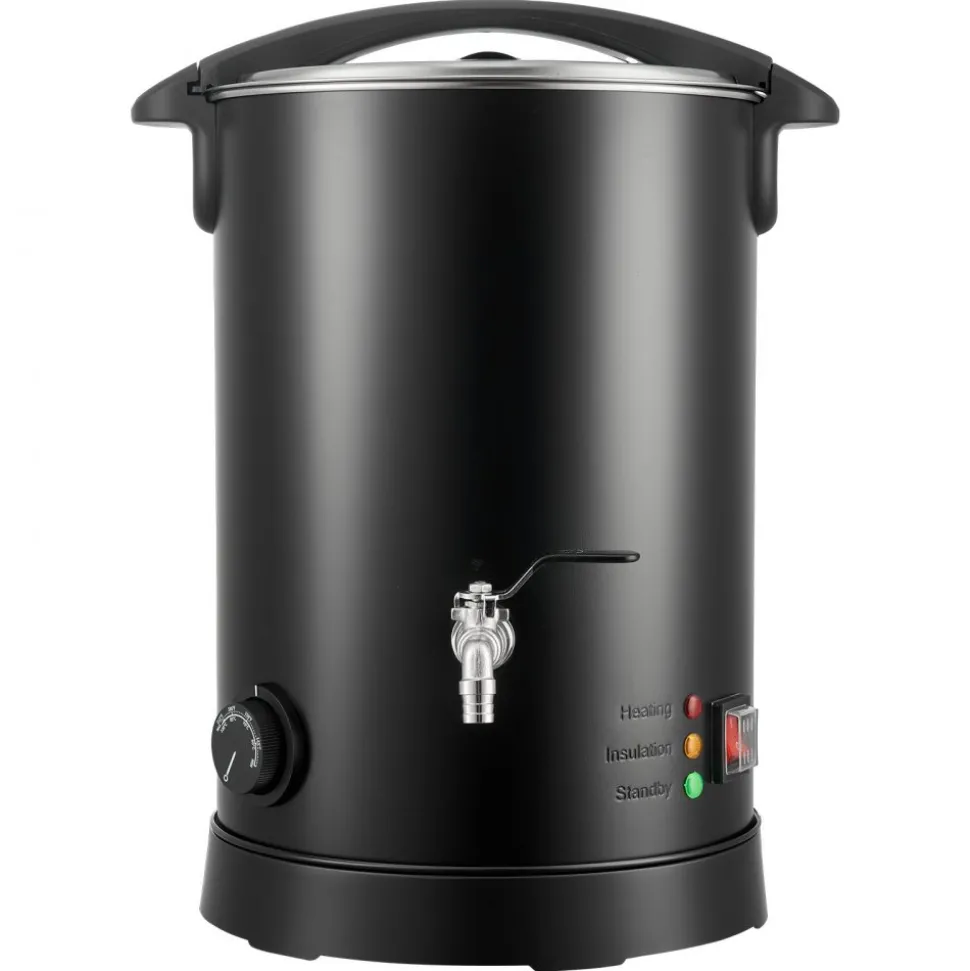 VEVOR Wax Melter for Candle Making, 10.6 Qts, Fast and Even Heating, with Easy Pour Spout and Temperature Control, Hourglass Base for Non-Stick Smooth Flow, Wax Melting Pot for Making Candles Soaps