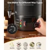 VEVOR Wax Melter for Candle Making, 8.5 Qts, Fast and Even Heating, with Easy Pour Spout and Temperature Control, Grooved Base for Non-Stick and Smooth Flow, Wax Melting Pot for Making Candles Soaps
