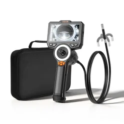 VEVOR 4-Way Articulating Endoscope with Light, True 1080P HD Industrial Borescope Inspection Camera with Articulated Probe, Flexible Snake Scope Cam for Wall Automotive Engine Inspect-4.9FT