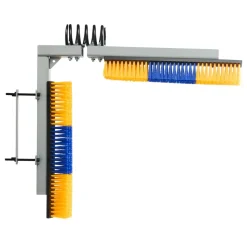 VEVOR 2 Way Livestock Scratching Brush, Dual Sided Goat Scratcher Brush with Mounting Bracket, 16.9" x 3.9" Cow Scratcher for Back Itch Relief, Massage Grooming Scratch Tool for Horse Cattle Sheep Pig