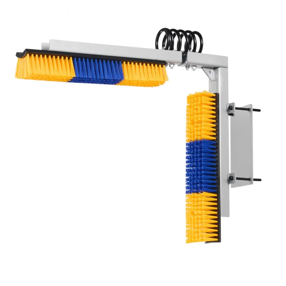 VEVOR 2 Way Livestock Scratching Brush, Dual Sided Goat Scratcher Brush with Mounting Bracket, 16.9" x 3.9" Cow Scratcher for Back Itch Relief, Massage Grooming Scratch Tool for Horse Cattle Sheep Pig