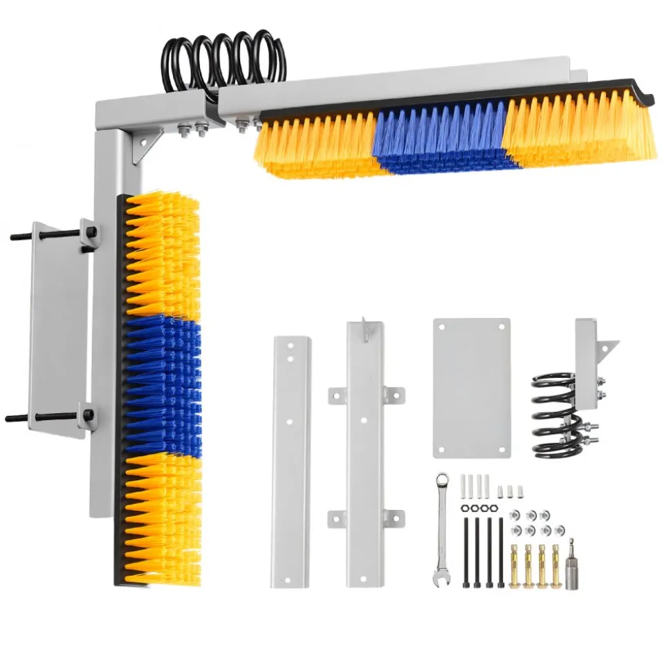 VEVOR 2 Way Livestock Scratching Brush, Dual Sided Goat Scratcher Brush with Mounting Bracket, 16.9" x 3.9" Cow Scratcher for Back Itch Relief, Massage Grooming Scratch Tool for Horse Cattle Sheep Pig