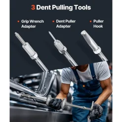 VEVOR 9-Way Slide Hammer Puller Set, 15PCS Front Wheel Hub Bearing Remover & Rear Wheel Axle Hub Dent Shaft Puller Tool Kit, Axle Bearing Puller Tool Kit and Slide Hammer Remover Set with Carry Box