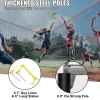VEVOR 4-Way Volleyball Net, Adjustable Height Badminton Net Set for Backyard Beach Lawn, Outdoor Portable Volleyball Net with Carrying Bag, 4 Square Quick Assemble Game Set For Kids And Adults