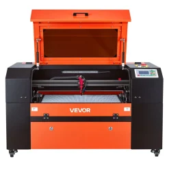 VEVOR 60W CO2 Laser Engraver, 24 x 16 in, CO2 Laser Engraver Cutter Machine with 4 Way Pass Air Assist, Engraving Cutting Machine, Compatible with LightBurn CorelDRAW RDWorks, for Wood Acrylic Glass
