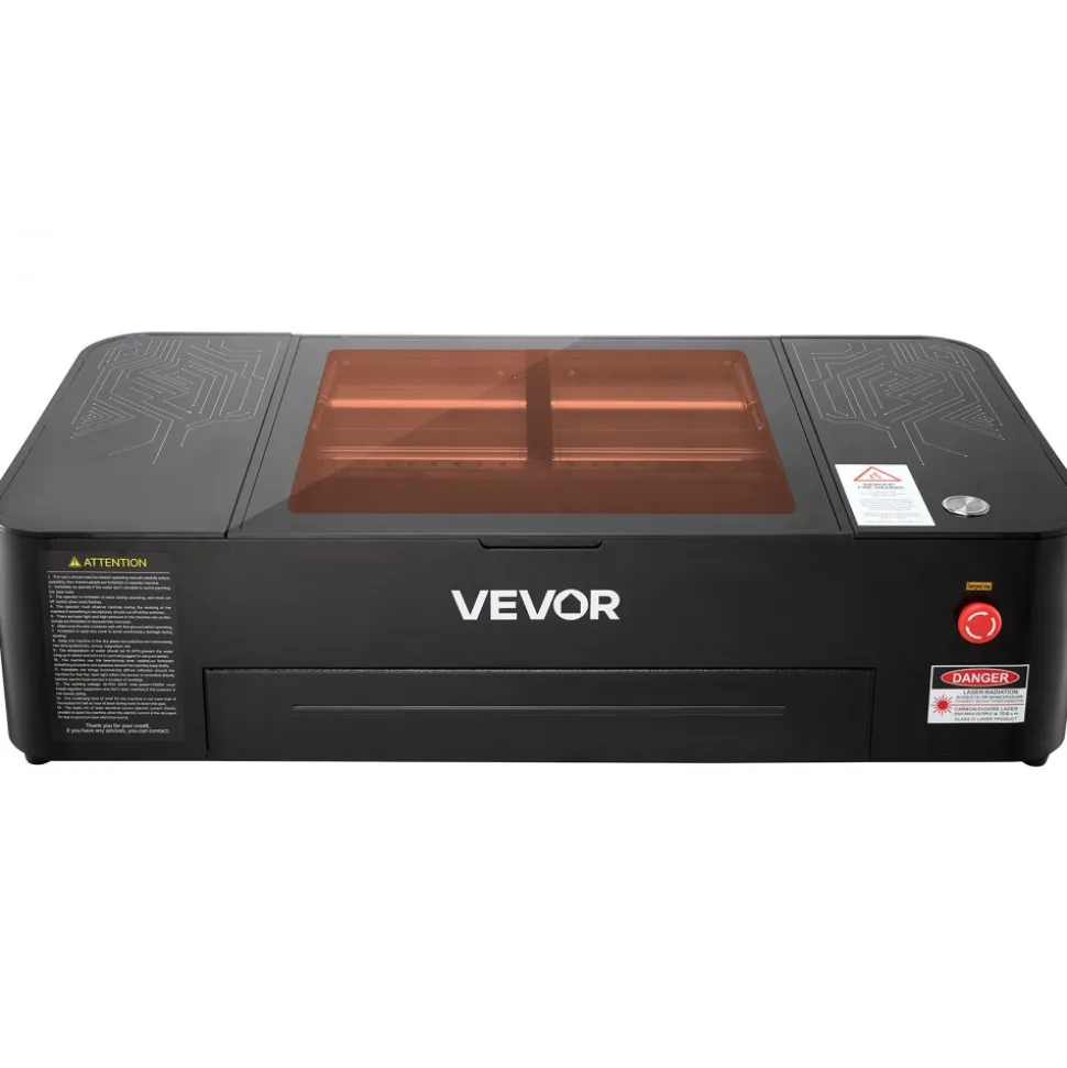 VEVOR 55W CO2 Laser Engraver, 20 x 12 in, Desktop CO2 Laser Engraver and Cutter Machine with 16MP Camera, Water Pump, Rotary Axis, Compatible with LightBurn CorelDRAW RDWorks, for Wood Acrylic Glass