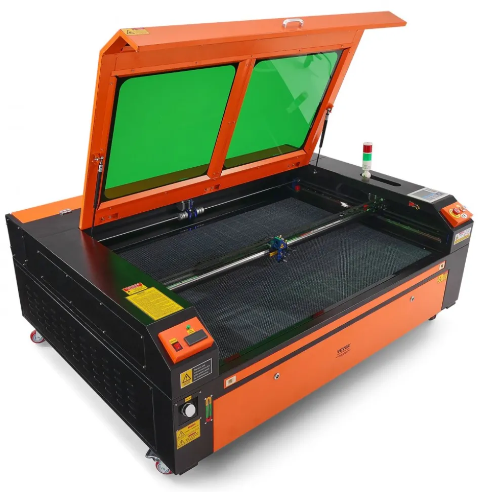 VEVOR 130W CO2 Laser Engraver, 35 x 55 in, 19.7 IPS Laser Cutter Machine with 2-Way Pass Air Assist, Compatible with LightBurn, CorelDRAW, AutoCAD, Windows, Mac OS, Linux, for Wood Acrylic Fabric More