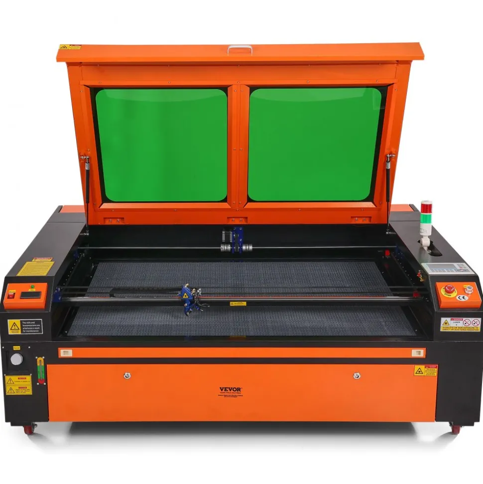 VEVOR 130W CO2 Laser Engraver, 35 x 55 in, 19.7 IPS Laser Cutter Machine with 2-Way Pass Air Assist, Compatible with LightBurn, CorelDRAW, AutoCAD, Windows, Mac OS, Linux, for Wood Acrylic Fabric More