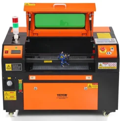 VEVOR 100W CO2 Laser Engraver, 24 x 35 in, 19.7 IPS Laser Cutter Machine with 2-Way Pass Air Assist, Compatible with LightBurn, CorelDRAW, AutoCAD, Windows, Mac OS, Linux, for Wood Acrylic Fabric More