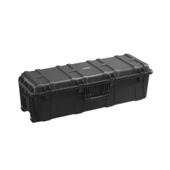 VEVOR Weatherproof Hard Case, Heavy Duty Protective Dry Box Case with Pre-Cut Foam & Retractable Pull Handles for Travel, Hunt, Military, Tactical, IP67 Waterproof Case for Cameras(112x41x34)