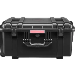VEVOR Weatherproof Hard Case, Heavy Duty Protective Dry Box Case with Pre-Cut Foam, Wheels & Retractable Pull Handles for Travel, Hunt, Military, Tactical, IP67 Waterproof Case for Cameras(63x50x32)