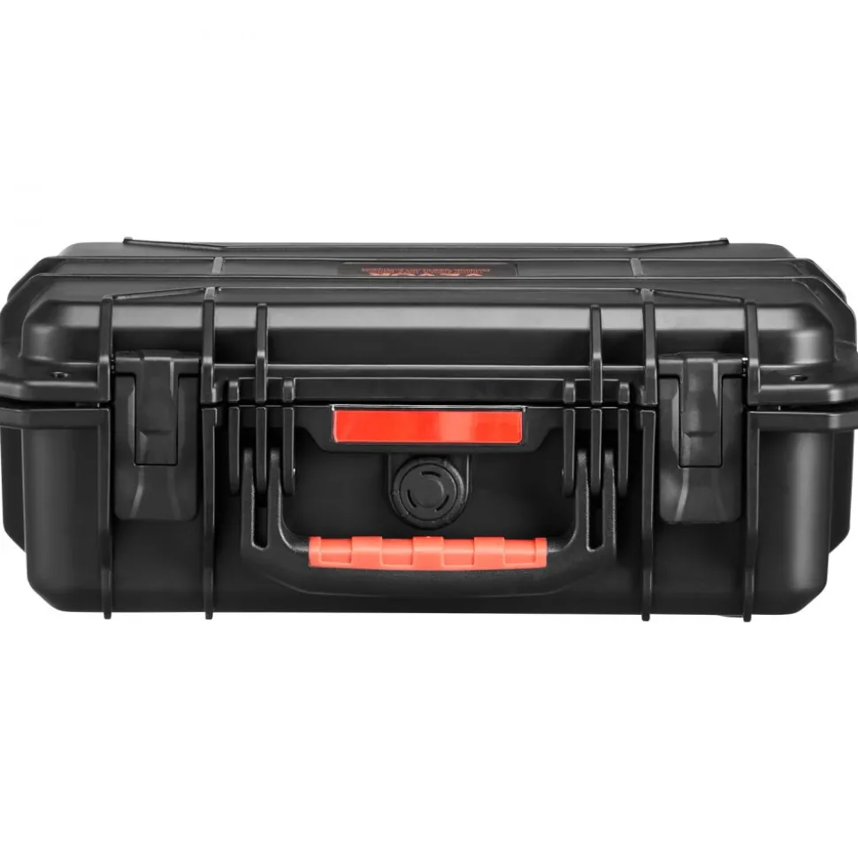 VEVOR Weatherproof Hard Case, Heavy Duty Protective Dry Box Case with Pre-cut Foam, and Retractable Pull Handles for Travel, Hunting, Military, Tactical, IP67 Waterproof Case for Cameras (40x32x16.6)