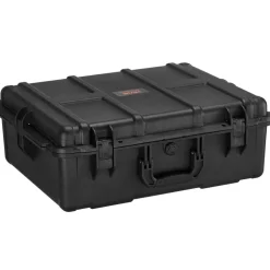 VEVOR Weatherproof Hard Case, Heavy Duty Protective Dry Box Case with Pre-cut Foam, and Retractable Pull Handles for Travel, Hunting, Military, Tactical, IP67 Waterproof Case for Cameras (56.1x37x26)