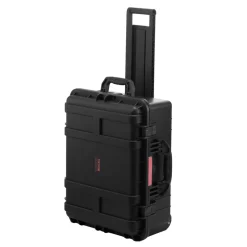 VEVOR Weatherproof Hard Case, Heavy Duty Protective Dry Box Case with Pre-Cut Foam, Wheels & Retractable Pull Handles for Travel, Hunt, Military, Tactical, IP67 Waterproof Case for Cameras(57x45x28)