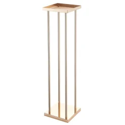 VEVOR Wedding Flower Stand, 10PCS 23.62-inch Column Flower Stand, Floral Stands with Metal Laminate, Cylindrical Cubic Floral Display Rack for Wedding, Party, Birthday, Home, French Gold Stands