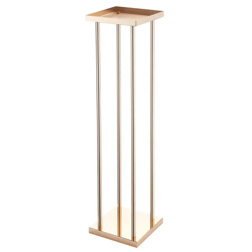 VEVOR Wedding Flower Stand, 10PCS 23.62-inch Column Flower Stand, Floral Stands with Metal Laminate, Cylindrical Cubic Floral Display Rack for Wedding, Party, Birthday, Home, French Gold Stands