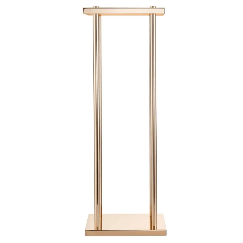 VEVOR Wedding Flower Stand, 10PCS 23.62-inch Column Flower Stand, Floral Stands with Metal Laminate, Cylindrical Cubic Floral Display Rack for Wedding, Party, Birthday, Home, French Gold Stands
