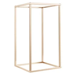VEVOR Wedding Flower Stand, 10PCS 15.75-inch Column Flower Stand, Floral Stands with Acrylic Laminate, Gold Rectangular Floral Display Rack for Wedding, Party, Birthday, Home, Gold Centerpiece Stands