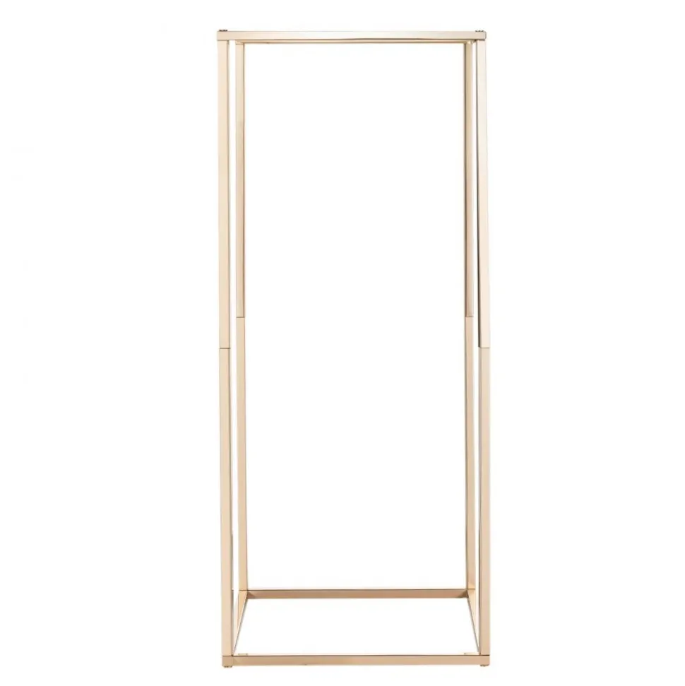 VEVOR Wedding Flower Stand, 10PCS 23.62-inch Column Flower Stand, Floral Stands with Hidden Screw, Rectangular Cubic Floral Display Rack for Wedding, Party, Birthday, Home, French Gold Stands