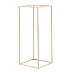 VEVOR Wedding Flower Stand, 10PCS 23.62-inch Column Flower Stand, Floral Stands with Hidden Screw, Rectangular Cubic Floral Display Rack for Wedding, Party, Birthday, Home, French Gold Stands