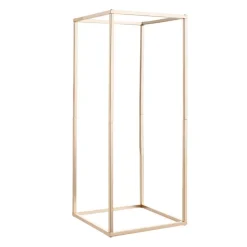 VEVOR Wedding Flower Stand, 10PCS 23.62-inch Column Flower Stand, Floral Stands with Hidden Screw, Rectangular Cubic Floral Display Rack for Wedding, Party, Birthday, Home, French Gold Stands