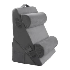 VEVOR Wedge Pillow for Sleeping, 4 Pcs Adjustable Orthopedic Bed Wedge Set, Support Arm Leg Neck Shoulder, Post Surgery Pillow for Back Pain, Acid Reflux, Snoring Relief, Sitting up in Bed, Dark Grey