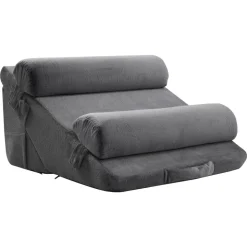 VEVOR Wedge Pillow for Sleeping, 4 Pcs Adjustable Orthopedic Bed Wedge Set, Support Arm Leg Neck Shoulder, Post Surgery Pillow for Back Pain, Acid Reflux, Snoring Relief, Sitting up in Bed, Dark Grey