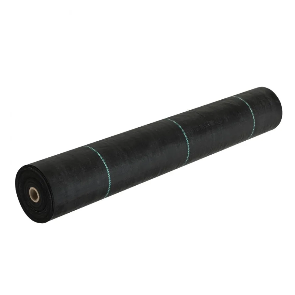 VEVOR Weed Barrier Landscape Fabric, 3.28*164FT Heavy Duty Garden Weed Fabric, Woven PP Weed Control Fabric, Driveway Fabric, Geotextile Fabric for Landscaping, Ground Cover, Weed Blocker Weed Mat, Black