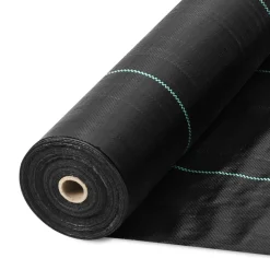 VEVOR Weed Barrier Landscape Fabric, 6.5*330FT Heavy Duty Garden Weed Fabric, Woven PP Weed Control Fabric, Driveway Fabric, Geotextile Fabric for Landscaping, Ground Cover, Weed Blocker Weed Mat, Black