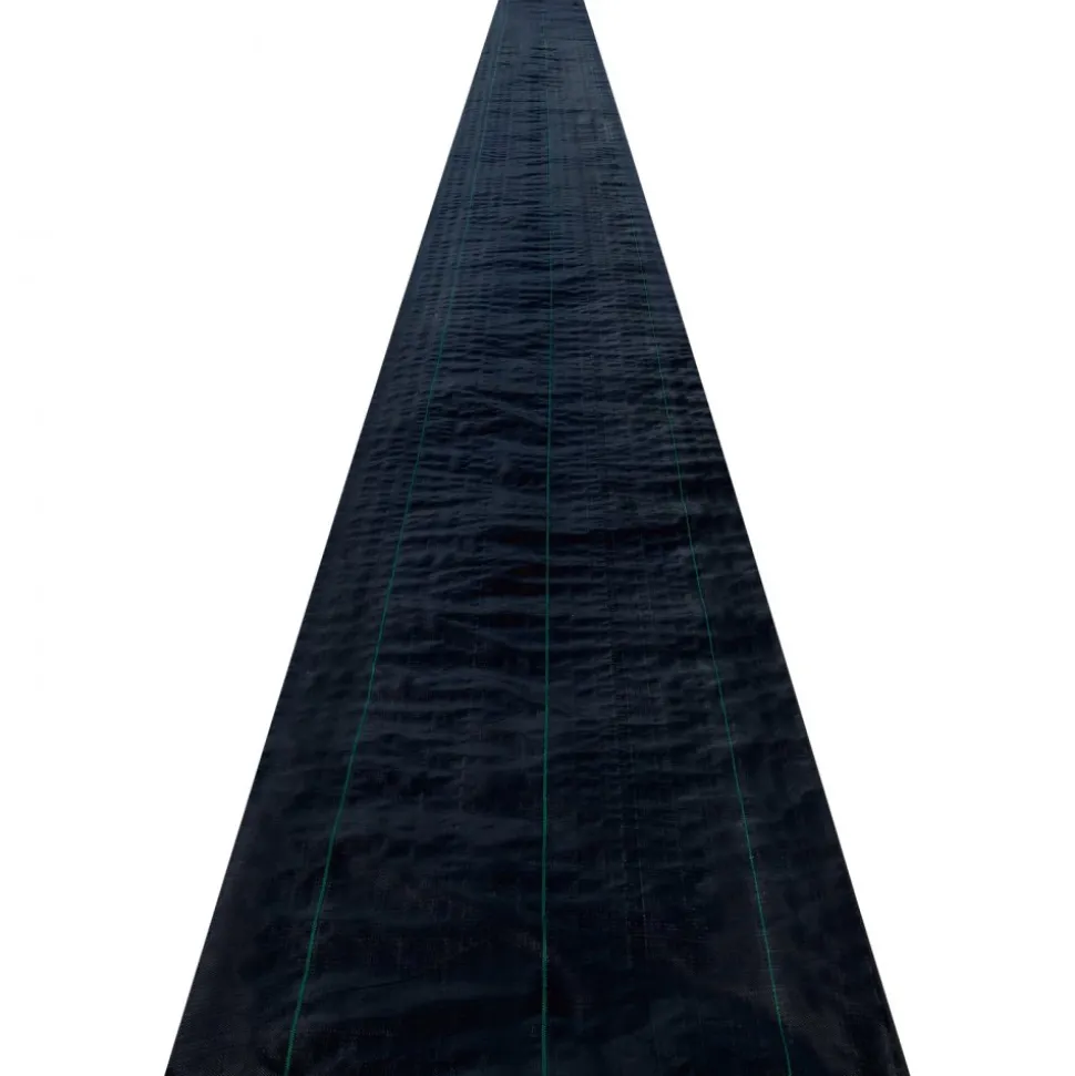 VEVOR Weed Barrier Landscape Fabric, 6 x 250 ft, 4.1 Oz Premium Woven Ground Cover, Heavy Duty PP Material & Easy Setup, Weed Control for Outdoor Garden, Lawn, Driveway, Black