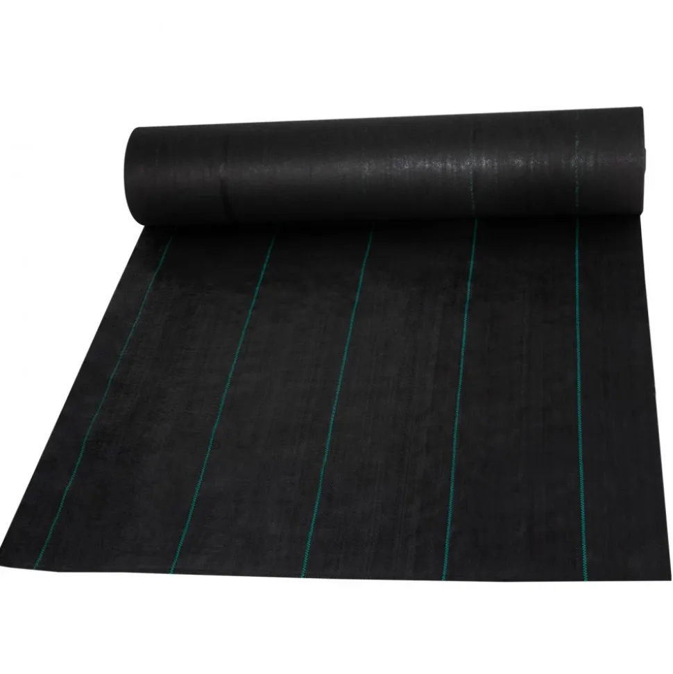 VEVOR Weed Barrier, 5.8oz Landscape Fabric, 3ft x 300ft Cover Mat Heavy Duty Woven Grass Control Geotextile for Garden, Patio, Black