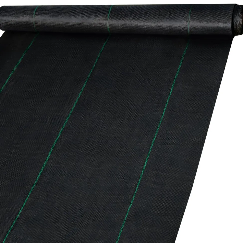 VEVOR Weed Control Fabric 6ft x 300ft - Geo Textile Fabric Heavy Duty - Woven Ground Cover for Commercial Greenhouse, Yard, Garden Barrier Cloth Blocker Mat