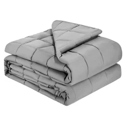 VEVOR Weighted Blanket, 25 lbs, 88 x 104 in King Size, Cooling Breathable Heavy Blanket with Glass Beads, All-Season Use, Suitable for 250-310 lbs Adults, Anxiety Stress Relief, Improve Sleep, Grey