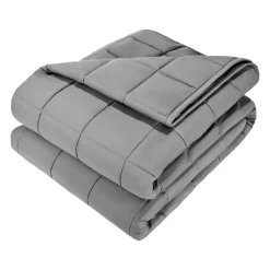 VEVOR Weighted Blanket, 20 lbs, 88 x 104 in King Size, Cooling Breathable Heavy Blanket with Glass Beads, All-Season Use, Suitable for 200-250 lbs Adults, Anxiety Stress Relief, Improve Sleep, Grey