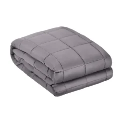 VEVOR Weighted Blanket, 25 lbs, 80 x 87 in King Size, Soft 100% Cotton Heavy Blanket with Glass Beads, Breathable Material, Suitable for 250-310 lbs lbs Adults, Anxiety Stress Relief, Improve Sleep, Grey