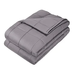 VEVOR Weighted Blanket, 25 lbs, 80 x 87 in King Size, Soft 100% Cotton Heavy Blanket with Glass Beads, Breathable Material, Suitable for 250-310 lbs lbs Adults, Anxiety Stress Relief, Improve Sleep, Grey