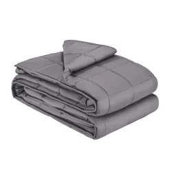 VEVOR Weighted Blanket, 25 lbs, 80 x 87 in King Size, Soft 100% Cotton Heavy Blanket with Glass Beads, Breathable Material, Suitable for 250-310 lbs lbs Adults, Anxiety Stress Relief, Improve Sleep, Grey