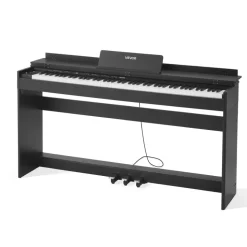 VEVOR Weighted Digital Piano, 88 Keys Fully Weighted, Electric Piano Keyboard with Furniture Stand, Power Adapter, Triple Pedal, 680 Tones, Support Wireless Connection, with Headphones, for Beginners