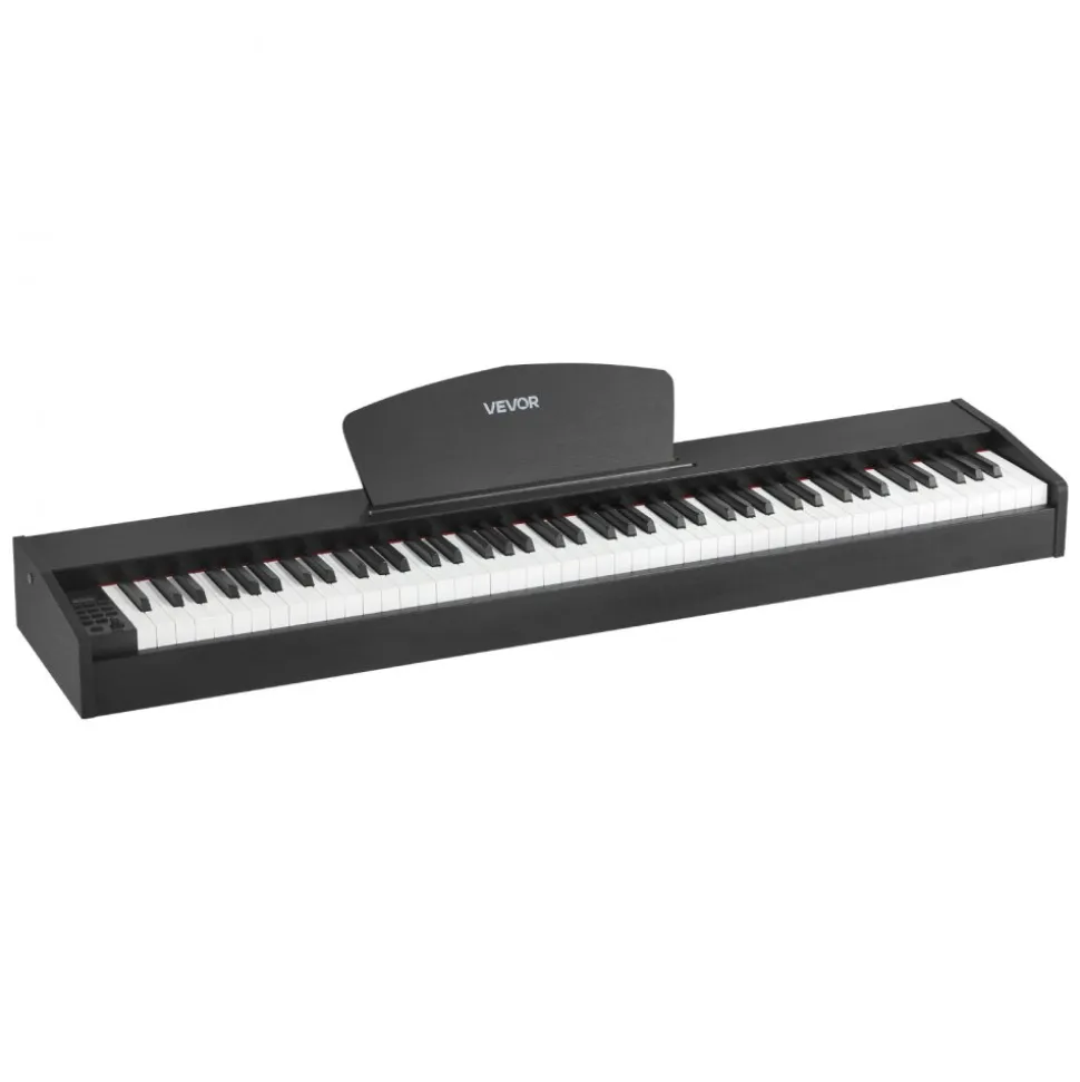 VEVOR Weighted Digital Piano, 88 Keys Fully Weighted, Electric Piano Dual Keyboard & Speakers, with Sustain Pedal, Recording Function, 238 Tones, Wireless Connection, for Beginners, Without Stand