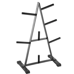 VEVOR Weight Plate Rack, A Frame Weight Plate Tree for 1-Inch Weight Plates, Standard Weight Plate Tree, 500 lbs Load Capacity Weight Storage Holder, Home Gym Barbell Rack Storage Stand, Black