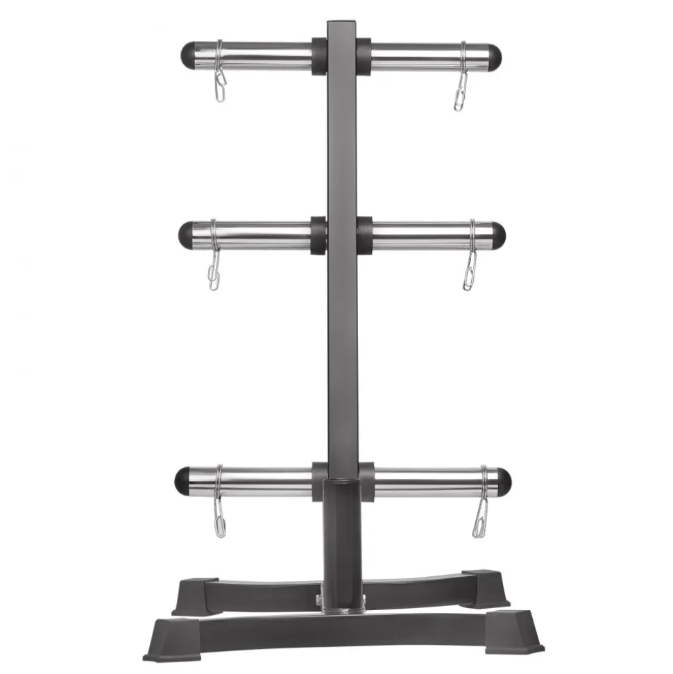 VEVOR Weight Plate Rack, L Frame Weight Plate Tree for 2-Inch Weight Plates, Standard Weight Plate Tree, 1000 lbs Load Capacity Weight Storage Holder, Home Gym Barbell Rack Storage Stand, Black