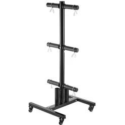 VEVOR Weight Plate Rack, Vertical Weight Plate Tree for 2-Inch Weight Plates, Standard Weight Plate Tree with Wheels, 1000 lbs Load Capacity Weight Storage Holder, Home Gym Barbell Rack Storage Stand