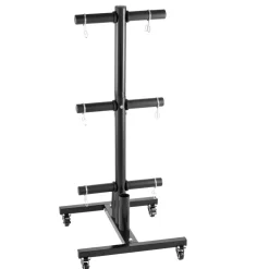 VEVOR Weight Plate Rack, Vertical Weight Plate Tree for 2-Inch Weight Plates, Standard Weight Plate Tree with Wheels, 1000 lbs Load Capacity Weight Storage Holder, Home Gym Barbell Rack Storage Stand