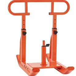 VEVOR Weight Sled, Steel Power Sled, Fitness Training Sleds for Athletic Exercise Speed Improvement, Workout Equipment with Adjustable Height Handle, Compatible with 1/2 in Weight Plates, Orange